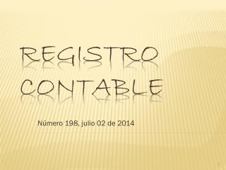 Registro contable