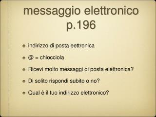 messaggio elettronico p.196