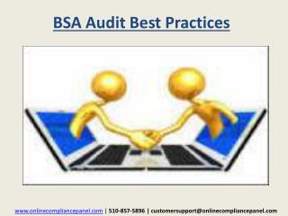 BSA audit best practice