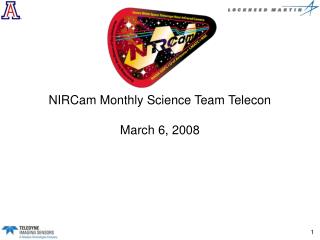 NIRCam Monthly Science Team Telecon March 6, 2008