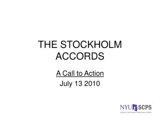 THE STOCKHOLM ACCORDS