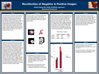 Recollection of Negative &amp; Positive Images