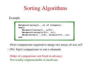 Sorting Algorithms