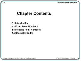 Chapter Contents