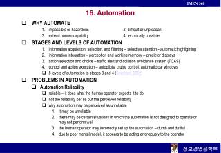 16. Automation