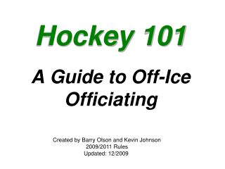 Hockey 101