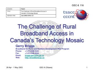 The Challenge of Rural Broadband Access in Canada’s Technology Mosaic