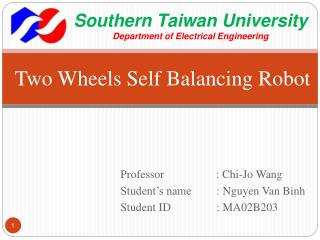 Two Wheels Self Balancing Robot