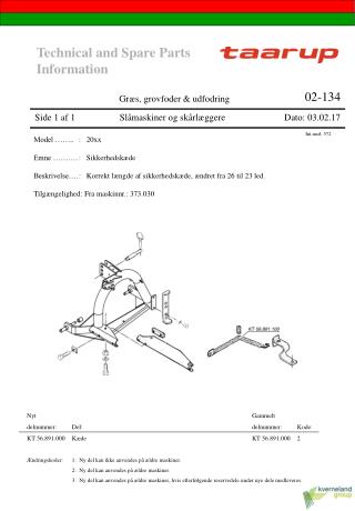 Nyt					Gammelt delnummer:	Del:				delnummer:	Kode: KT 56.891.000	Kæde				KT 56.891.000	2