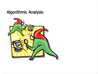 Algorithmic Analysis