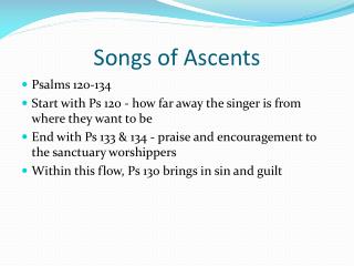 Songs of Ascents