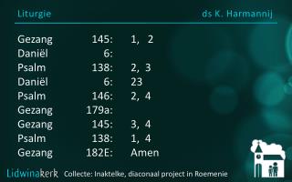 Liturgie ds K. Harmannij