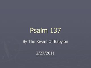 Psalm 137