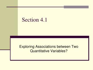 Section 4.1