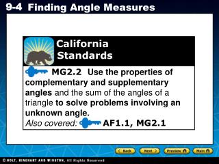 California 	 Standards