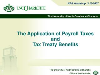 The Application of Payroll Taxes and Tax Treaty Benefits