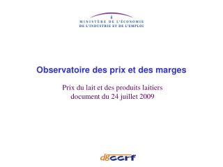 Observatoire des prix et des marges