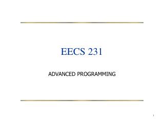 EECS 231