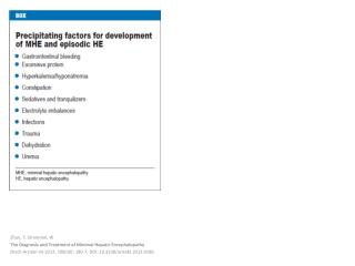 Zhan , T; Stremmel , W The Diagnosis and Treatment of Minimal Hepatic Encephalopathy