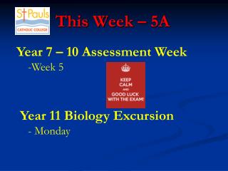This Week – 5A