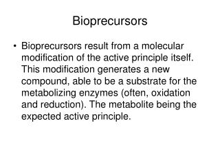 Bioprecursors