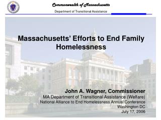 Massachusetts’ Efforts to End Family Homelessness
