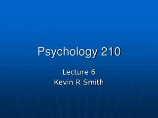 Psychology 210