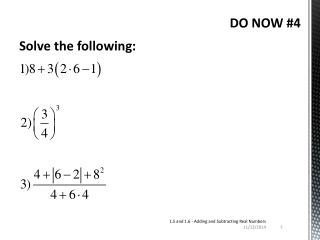 DO NOW #4