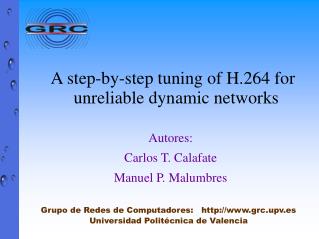A step-by-step tuning of H.264 for unreliable dynamic networks
