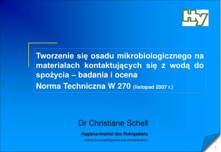 Dr Christiane Schell