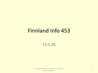 Finnland Info 453