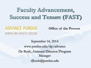 Faculty Advancement, Success and Tenure (FAST)