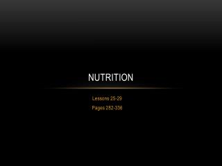 Nutrition