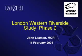 London Western Riverside Study: Phase 2