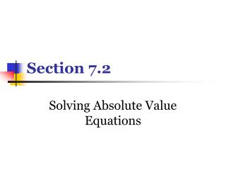 Section 7.2