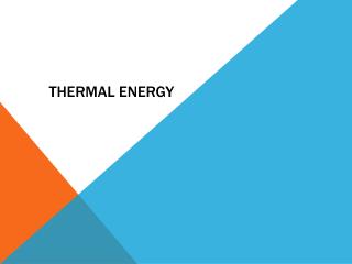 Thermal Energy