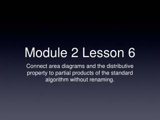 Module 2 Lesson 6