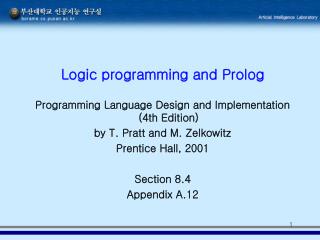 Logic programming and Prolog