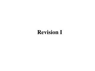 Revision I
