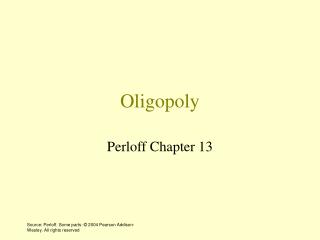 Oligopoly