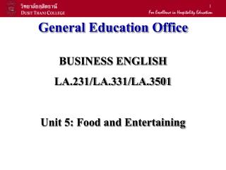 General Education Office