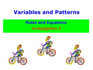 Variables and Patterns