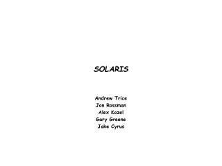 SOLARIS