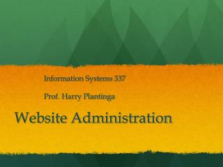 Website Administration