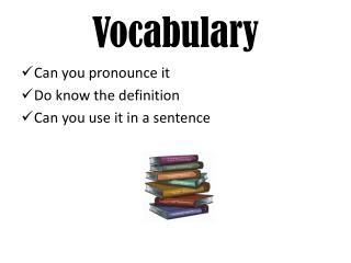 Vocabulary