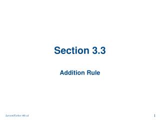 Section 3.3
