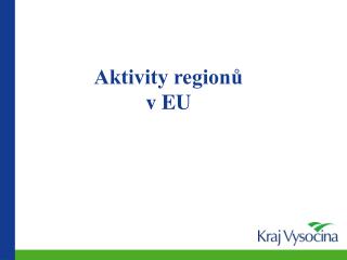Aktivity regionů v EU