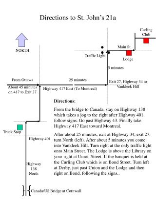 Directions to St. John’s 21a