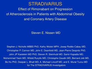 Steven E. Nissen MD