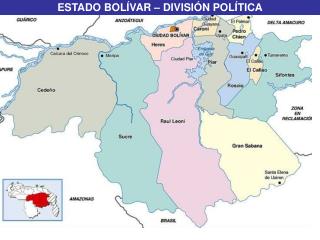 ESTADO BOLÍVAR – DIVISIÓN POLÍTICA